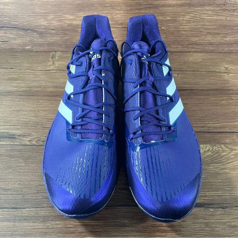 NEW Adidas Adizero Afterburner 8 Baseball Cleats‎ Men’s Size 15 Shoes Purple